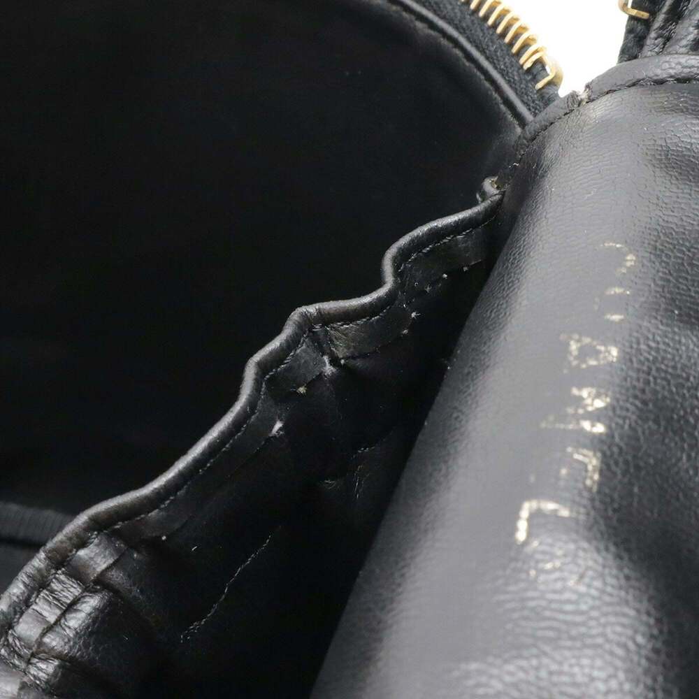 CHANEL Black Caviar Leather Logo Pouch - Picture 9 of 10